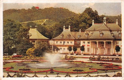 Dresden-Pillnitz Bergschloß mit Fontäne gl 300.310