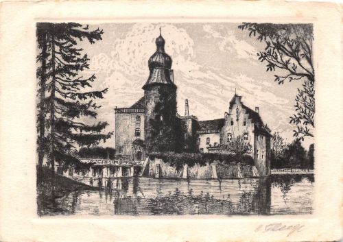 Gemen Schloß Künstlerkarte ngl 300.447