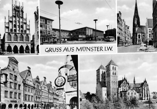Münster i. Westf. Mehrbildkarte ngl 300.509