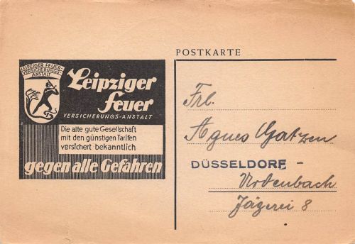 Reklame Leipziger Feuer-Versicherung ngl 300.583