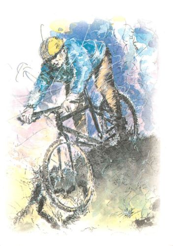 Sport Radfahren Künstlerkarten ngl 300.629