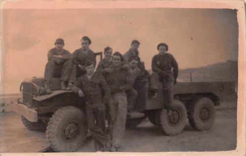 Militär II. Wk Soldaten Fahrzeug Fotokarte ngl 300.672