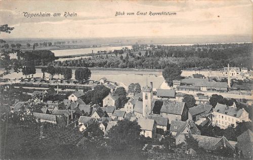 Oppenheim a. Rh. Blick vom Ernst Ruprechtsturm gl1912 300.716
