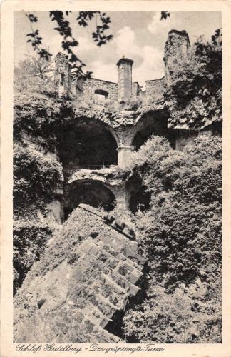 Heidelberg Schloß Der gesprengte Turm gl1937 300.726