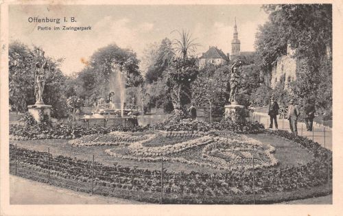 Offenburg Partie im Zwingerpark feldpgl1916 300.734