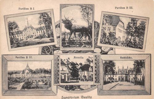 Beelitz-Heilstätten Sanatorium Mehrbildkarte gl1921 300.781