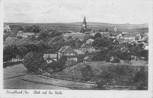Königsbrück /Sa. Blick auf die Stadt feldpgl1941 300.826