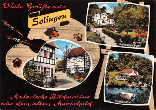Solingen-Merscheid Mehrbildkarte ngl 300.956