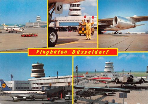 Düsseldorf Flughafen Mehrbildkarte ngl 301.004