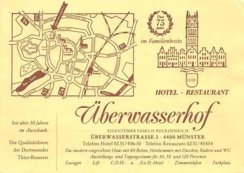 Münster (Westfalen) Restaurant Überwasserhof gl1983 301.074