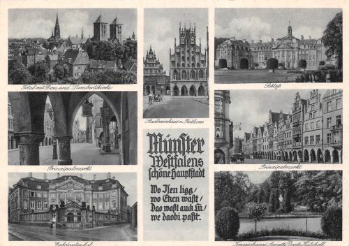 Münster (Westfalen) Mehrbildkarte ngl 301.076