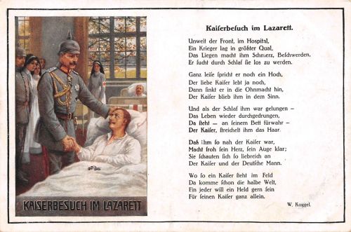 Motiv Militär Kaiserbesuch im Lazarett ngl 301.142