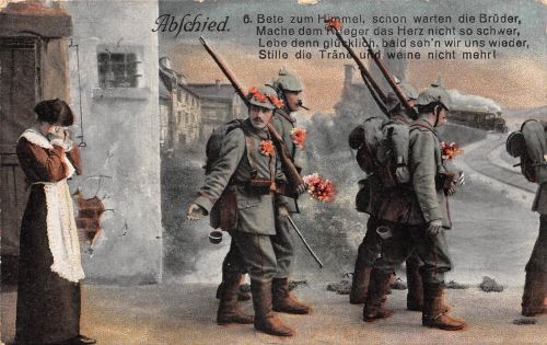 Motiv Militär Abschied 6 verschiedene AK gl1915 301.182