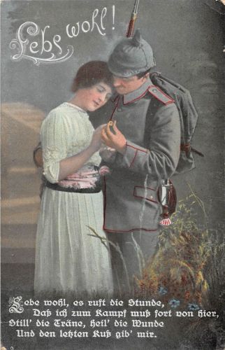Motiv Militär Lebe wohl 6 verschiedene AK gl1915 301.188
