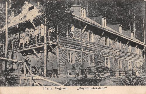 Motiv Militär Franz. Vogesen "Bayernunterstand" feldpgl1916 301.198