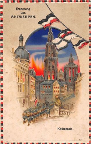 Motiv Militär Halt gegen das Licht, Eroberung von Antwerpen gl 301.201