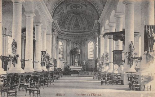 Belgien Menin Interieur de l'Eglise ngl 301.301