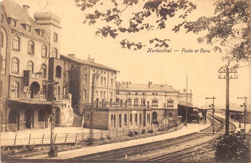 Belgien Herbesthal Poste et Gare ngl 301.304