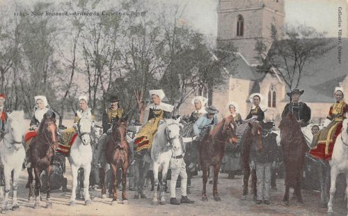 Frankreich Noee Bretonne Arrivee du Cortege au Bourg ngl 301.307