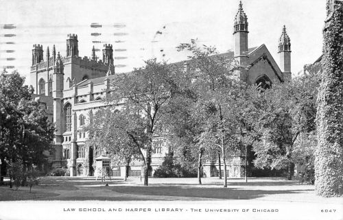 USA Chicago Law School and Harper Library gl1956 301.319