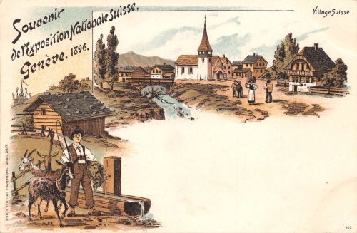 Schweiz Geneve Exposition Nationale Suisse 1896 Litho ngl 301.324