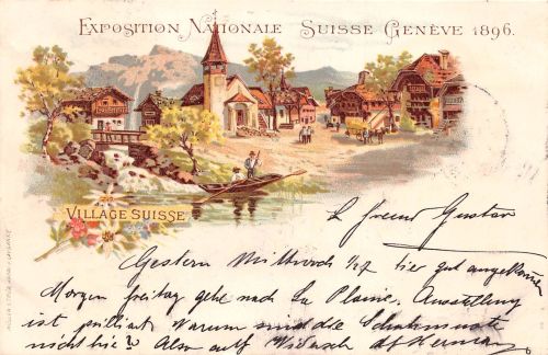 Schweiz Geneve Exposition Nationale Suisse 1896 Litho gl1896 301.325
