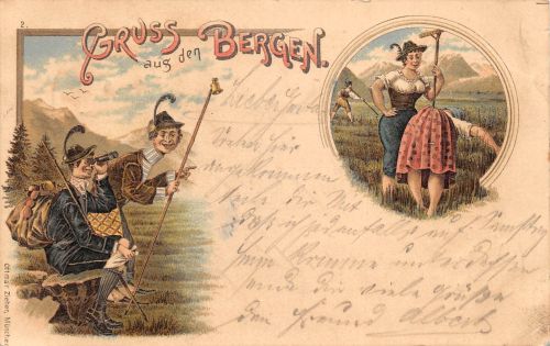 Motiv Litho Gruß aus den Bergen gl1897 301.352