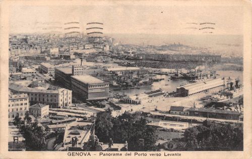 Italien Genova Panorama del Porto gl1923 301.751