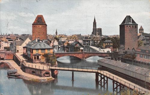Elsass Strassburg Gedeckte Brücken feldpgl1917 301.740