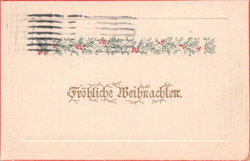 Glückwunsch Fröhliche Weihnachten Prägekarte gl1913 301.783