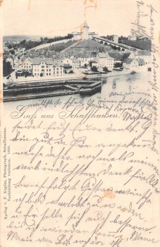 Schweiz Schaffhausen Teilansicht gl1898 301.824