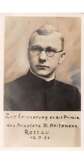 Rottau Chiemgau Priester M. Heitzmann Fotokarte ngl 302.145