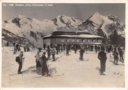 Schweiz Unterwasser Bergrestaurant Jltios gl1938 302.289