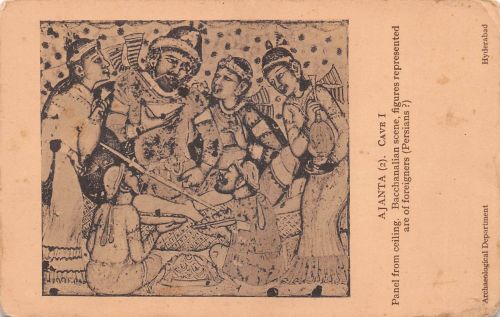 Indien Ajanta Bacchanalian scene ngl 302.304