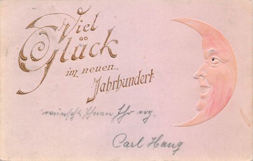 Glückwunsch Neujahr Prägekarte gl1900 302.311