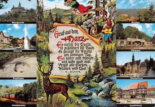 Landschaften-AK Harz Mehrbildkarte ngl 302.357