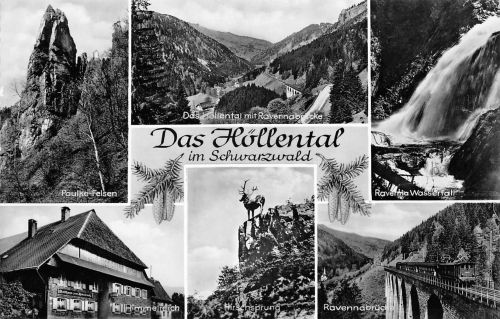 Landschaften-AK Schwarzwald Das Höllental ngl 302.366