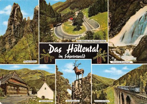 Landschaften-AK Schwarzwald Das Höllental ngl 302.370