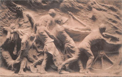 Skulptur L`industrie par Meunier Museum Brüssel ngl 302.385