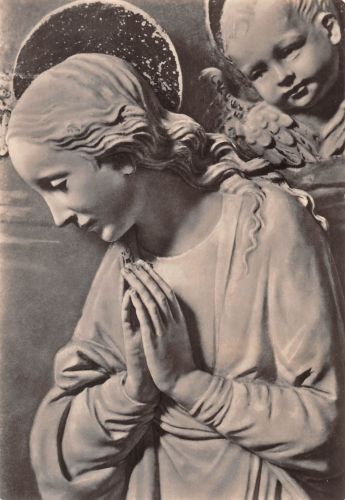 Skulptur Maria, das Jesukind anbetend Luca della Robbia ngl 302.404