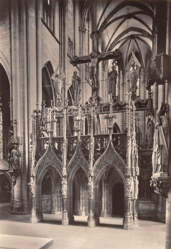 Halberstadt Dom Spätgotischer Lettner ngl 302.420