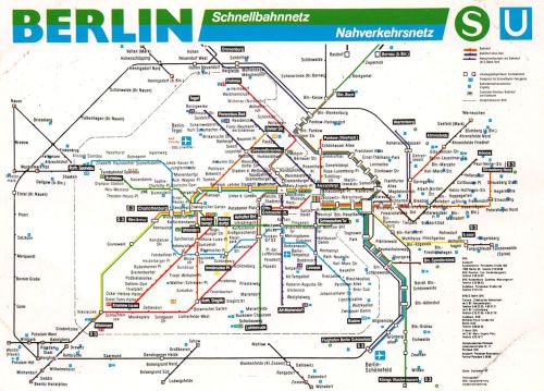 Berlin Schnellbahnnetz Nahverkehrsnetz ngl 302.499