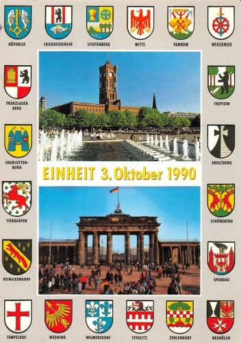 Berlin Einheit 3. Oktober Mehrbildkarte ngl 302.504