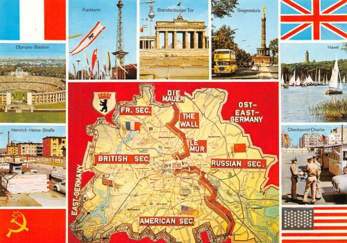 Berlin Sektoren Mehrbildkarte ngl 302.507