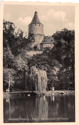 Altenburg i.Th. Pauritzerteich mit Flasche ngl 303.186