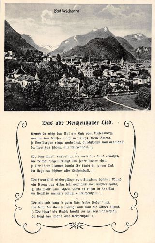 Bad Reichenhall Panorama mit Lied gl1939 303.489