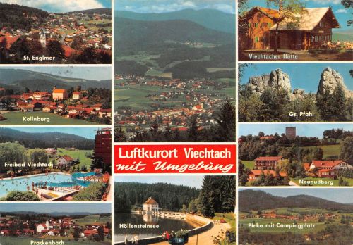 Viechtach i. bayr. Wald Mehrbildkarte gl1989 303.736