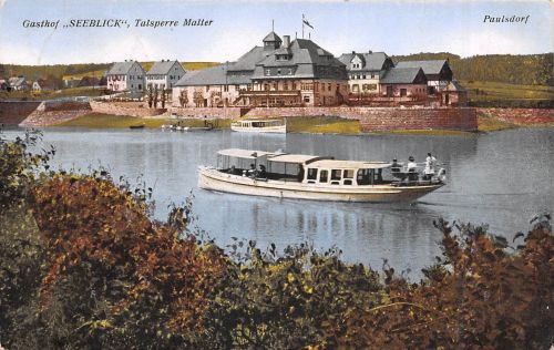 Talsperre Malter bei Dippoldiswalde Gasthof "Seeblick" gl1927 303.824