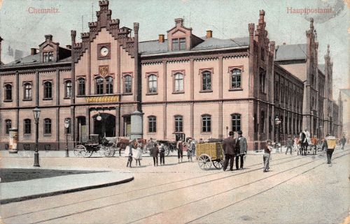 Chemnitz Hauptpostamt gl1908 304.234