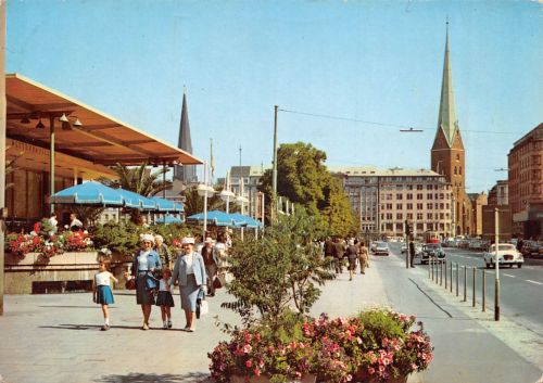 Hamburg Jungfernstieg mit Alsterpavillion gl1965 304.307
